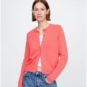 GAP Coral Pink Cardigan